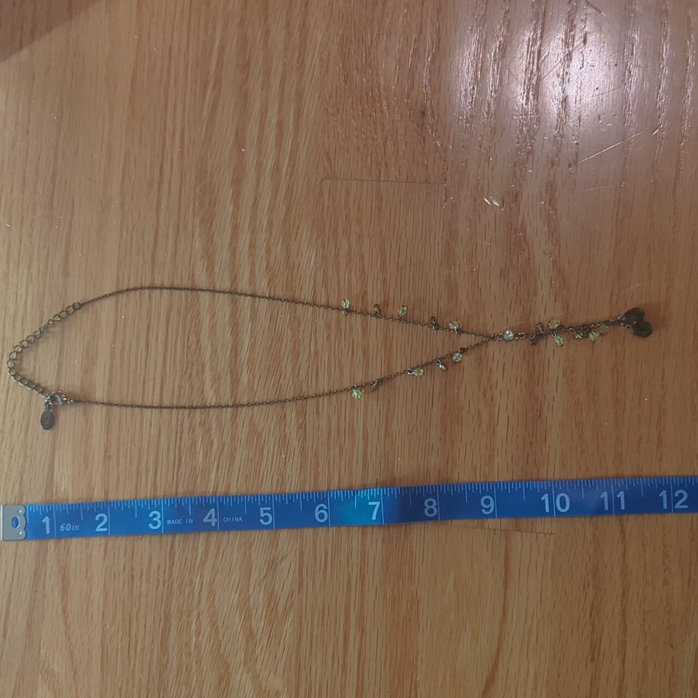 Necklace with colored beads